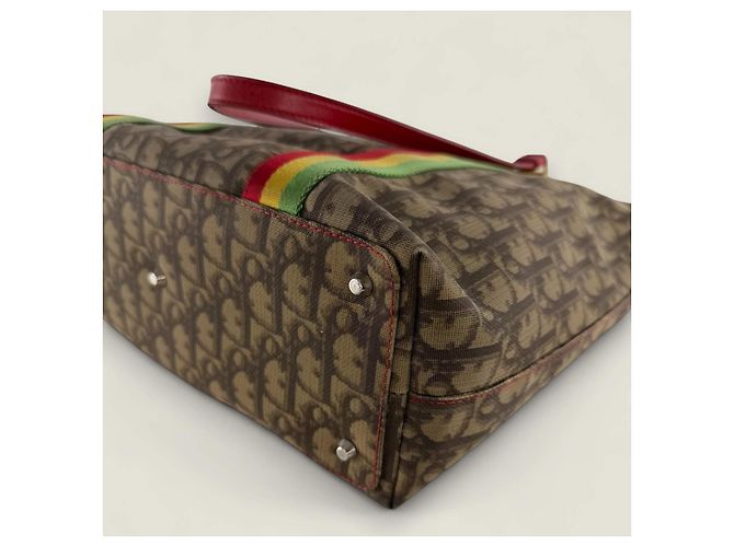 Borsa tote Rasta Trotter Christian Dior Marrone Beige - vista 18