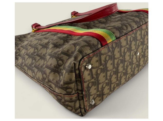 Borsa tote Rasta Trotter Christian Dior Marrone Beige - vista 19
