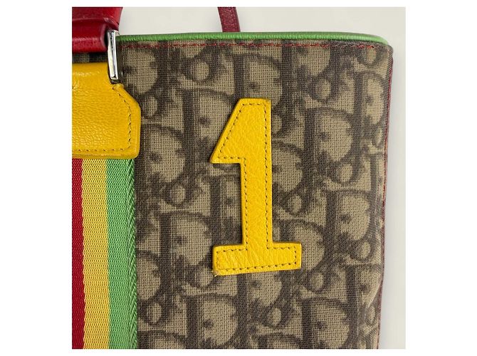 Borsa tote Rasta Trotter Christian Dior Marrone Beige - vista 4