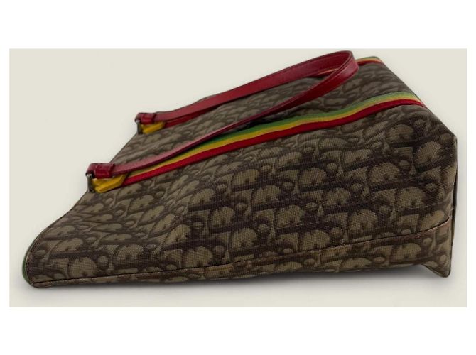 Borsa tote Rasta Trotter Christian Dior Marrone Beige - vista 8
