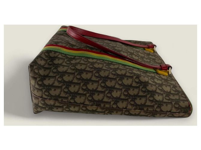 Borsa tote Rasta Trotter Christian Dior Marrone Beige - vista 9