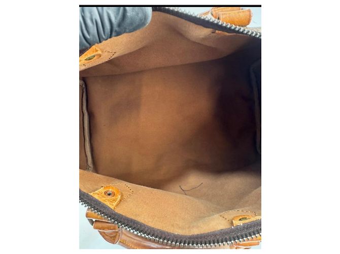 Borsa a mano Louis Vuitton Speedy Monogram in pelle marrone - vista 13