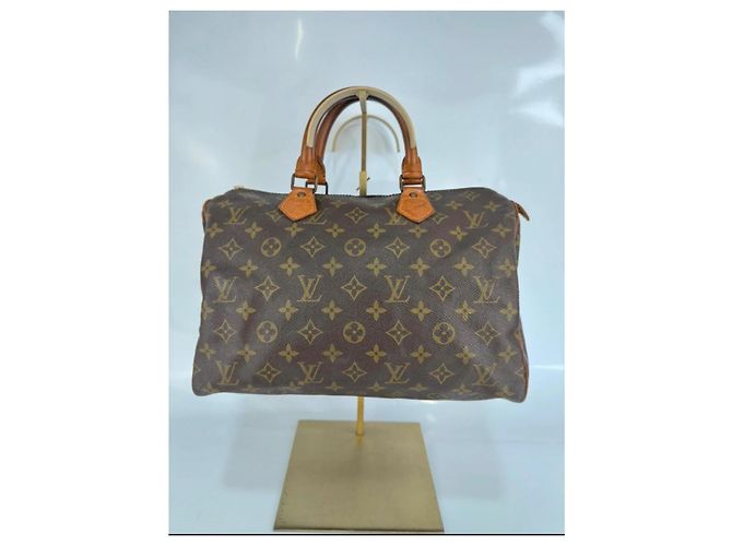 Autre Marque Borsa in pelle Louis Vuitton Speedy marrone 252 - vista 2