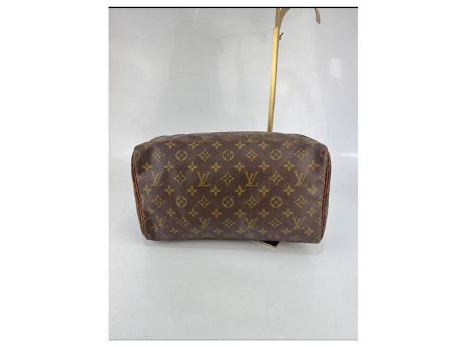 Autre Marque Borsa in pelle Louis Vuitton Speedy marrone 252 - vista 7