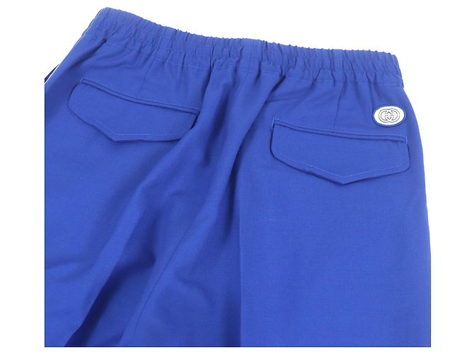 Calças de lã Interlocking G da Gucci Azul - vista 4