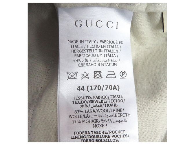 Calças de lã Interlocking G da Gucci Azul - vista 7
