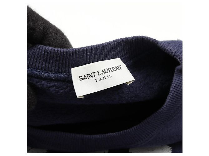 Yves Saint Laurent Sweatshirt en coton Saint Laurent Paris - vue 3