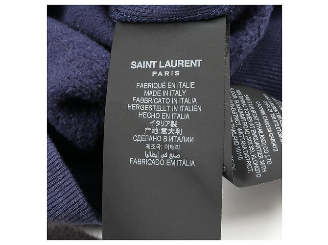 Yves Saint Laurent Sweatshirt en coton Saint Laurent Paris - vue 5