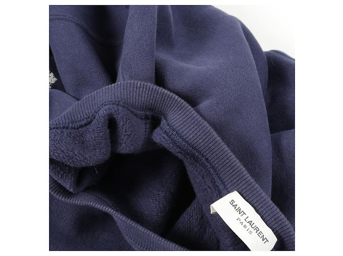 Yves Saint Laurent Sweatshirt en coton Saint Laurent Paris - vue 7
