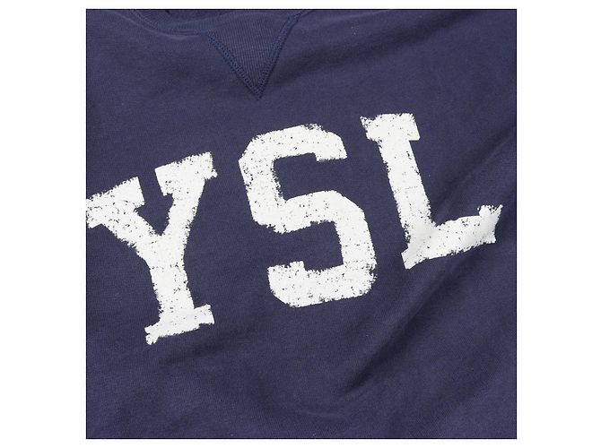 Yves Saint Laurent Sweatshirt en coton Saint Laurent Paris - vue 9