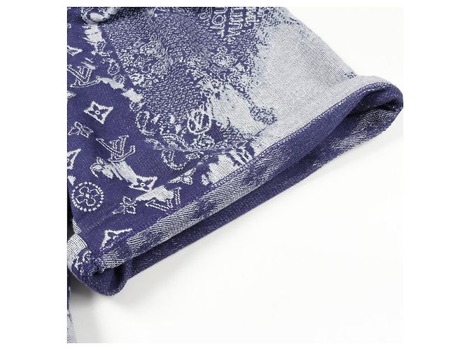 Bermuda de algodão Monogram Louis Vuitton Cinza - vista 8