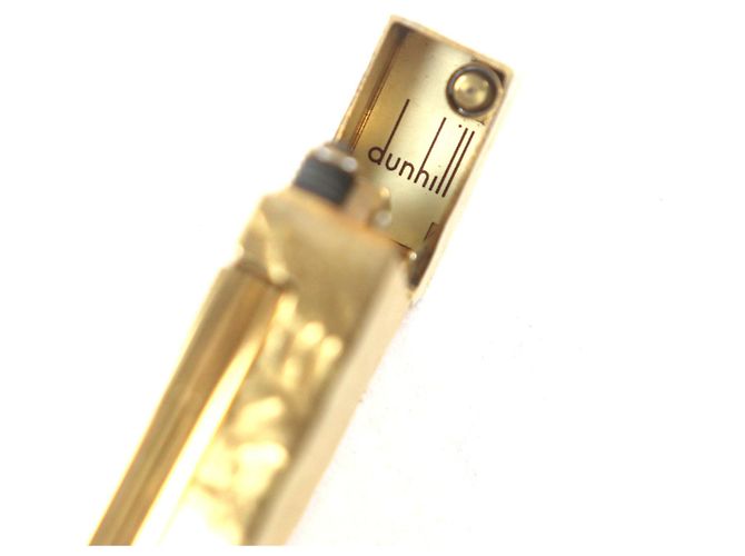 Alfred Dunhill Dunhill Square Allover-Muster Feuerzeug Golden - Ansicht 5