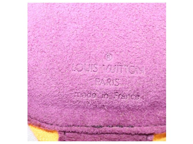 Pochette Ecrin Bijoux in pelle Epi Louis Vuitton Giallo - vista 6