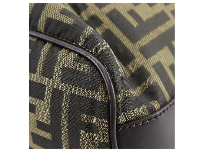 Borsa a spalla Fendi Logo Zucca Zucca Marrone - vista 6