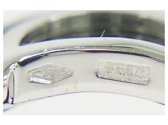Anillo D Icon Damiani K18 (Oro Blanco), cerámica y diamante - vista 4