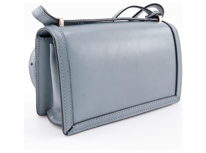Borsa a Spalla Loewe Barcelona in Pelle Piccola Blu - vista 2