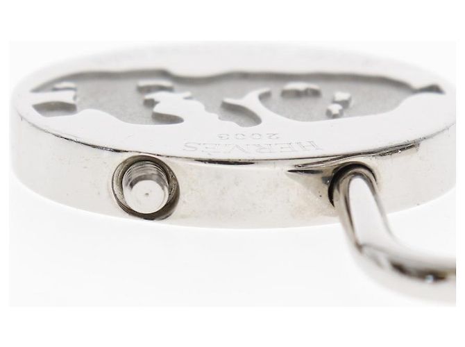 Hermès Collana Charm Cadena Annee Mediterranee in Metallo e Metallo Argento - vista 4