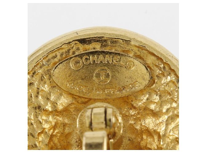 Gemelli rotondi vintage Chanel placcati oro D'oro - vista 4