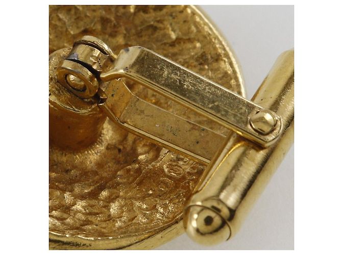 Gemelli rotondi vintage Chanel placcati oro D'oro - vista 5