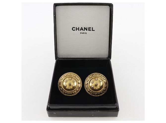 Gemelli rotondi vintage Chanel placcati oro D'oro - vista 6