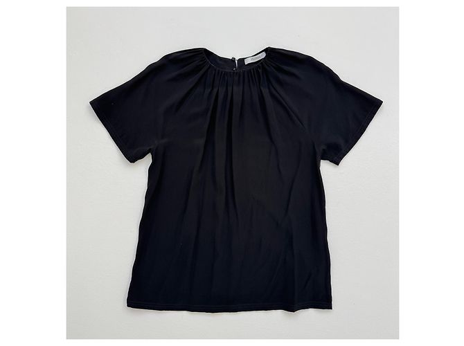 Top in seta nero Max Mara - vista 2