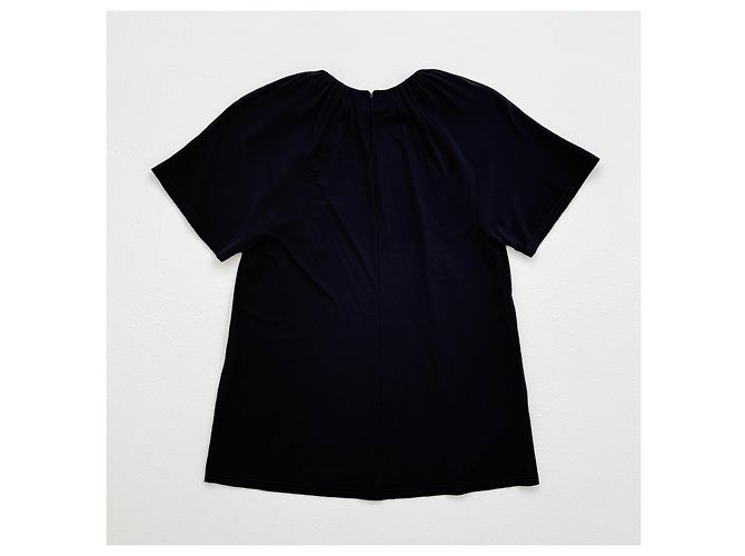 Top in seta nero Max Mara - vista 3