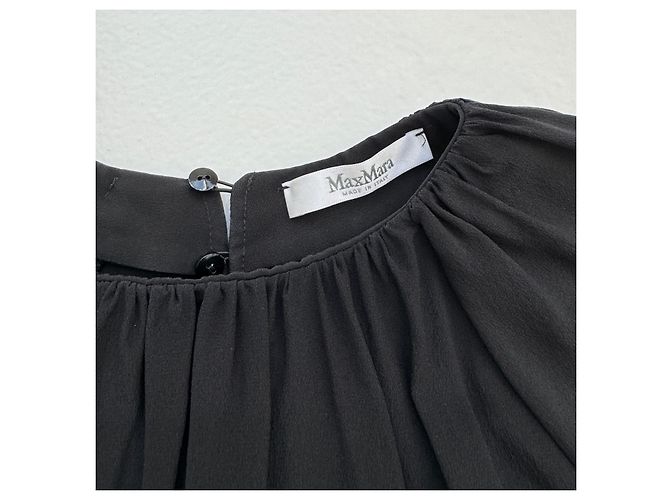 Top in seta nero Max Mara - vista 5