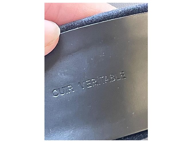 Cintura Chanel Gripoix in pelle e suede nero e verde - vista 10