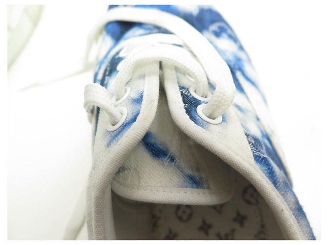 LOUIS VUITTON TROCADERO SNEAKERS 5.5 IT 39.5 FR BLAUER STOFF - Ansicht 11