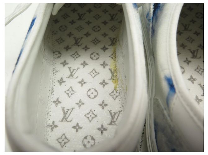 LOUIS VUITTON TROCADERO SNEAKERS 5.5 IT 39.5 FR BLAUER STOFF - Ansicht 7