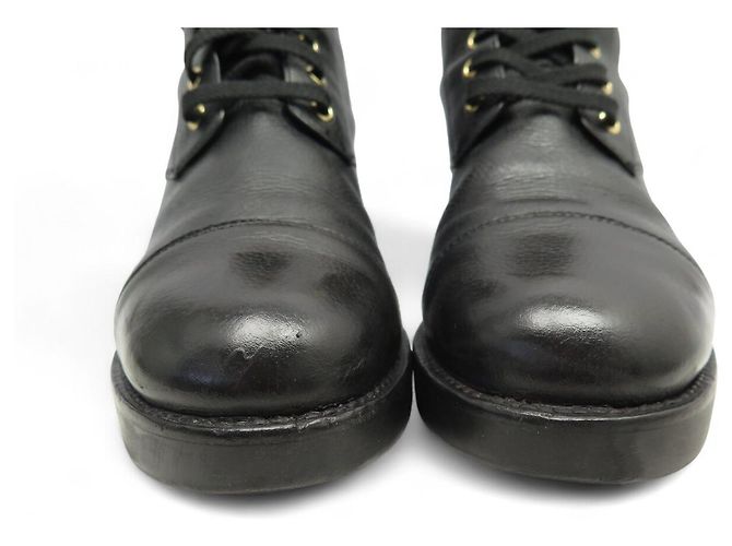 BOTAS DE COMBATE LOUIS VUITTON WONDERLAND 39.5 BOTAS RANGERS Negro - vista 4