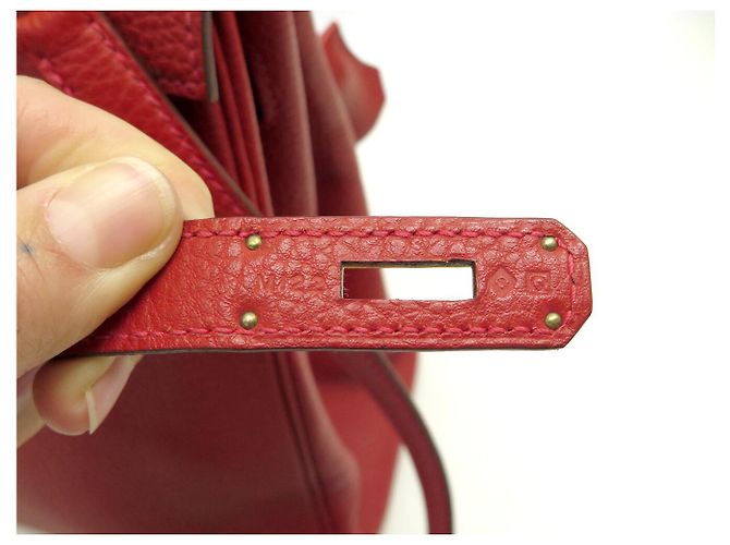 Hermès BORSA A MANO HERMES KELLY II RETOURNE 32 2013 IN PELLE ROSSA BORSA A TRACCOLLA - vista 13