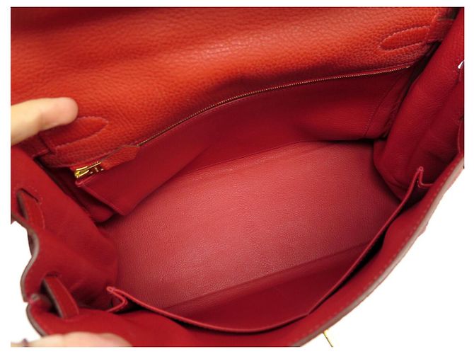 Hermès BORSA A MANO HERMES KELLY II RETOURNE 32 2013 IN PELLE ROSSA BORSA A TRACCOLLA - vista 16