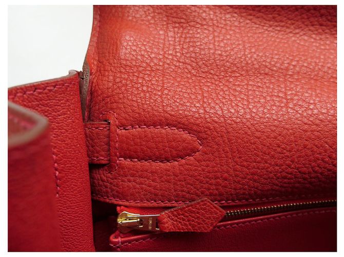 Hermès BORSA A MANO HERMES KELLY II RETOURNE 32 2013 IN PELLE ROSSA BORSA A TRACCOLLA - vista 17
