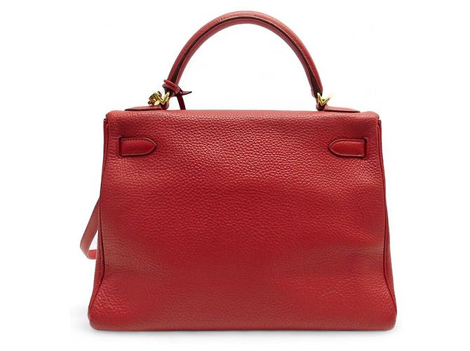 Hermès BORSA A MANO HERMES KELLY II RETOURNE 32 2013 IN PELLE ROSSA BORSA A TRACCOLLA - vista 2