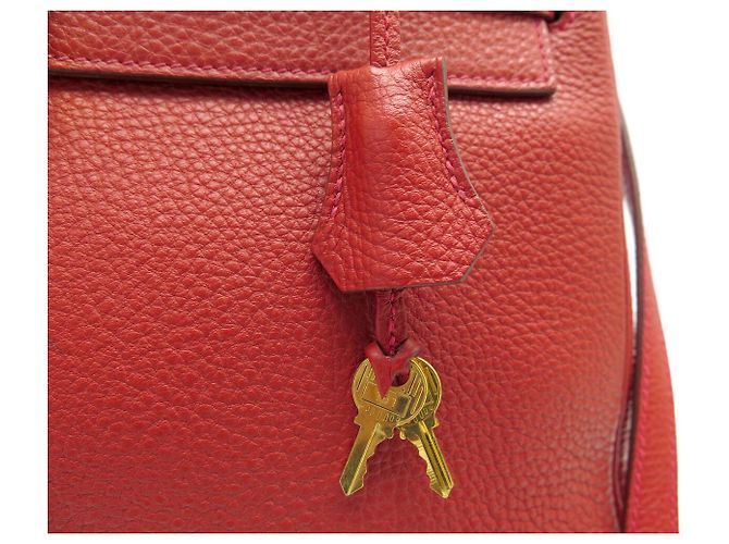 Hermès BORSA A MANO HERMES KELLY II RETOURNE 32 2013 IN PELLE ROSSA BORSA A TRACCOLLA - vista 5