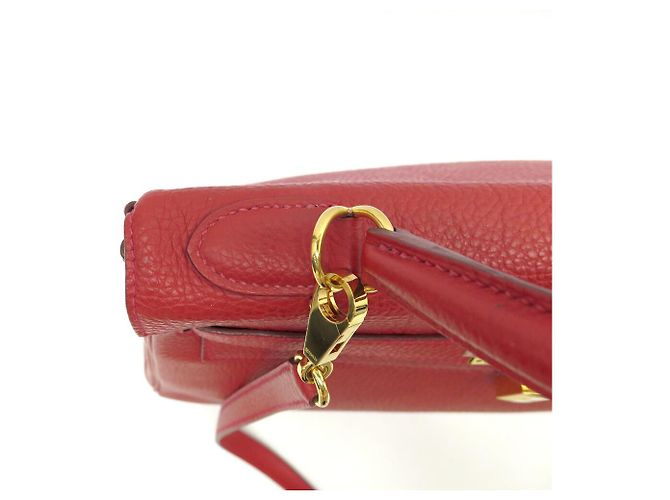 Hermès BORSA A MANO HERMES KELLY II RETOURNE 32 2013 IN PELLE ROSSA BORSA A TRACCOLLA - vista 6