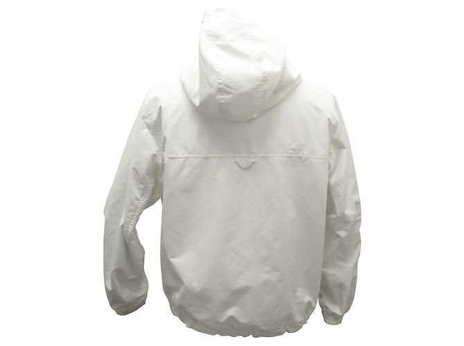 LOUIS VUITTON REVERSIBLE MONOGRAM WINDJACKET 46 S STAPLES White - view 7