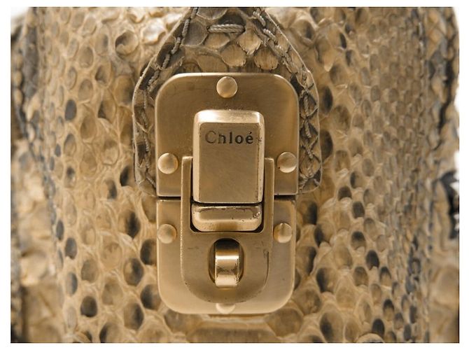 Chloé CHLOE BETTY SHOULDER BAG PYTHON LEATHER HAND BAG - view 9