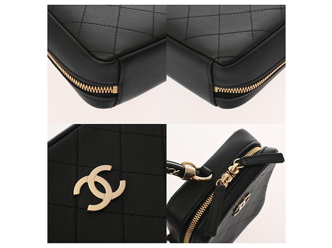 Borsa a Spalla Chanel Matelassé Diana Nero - vista 10
