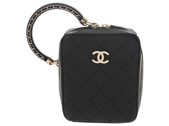 Borsa a Spalla Chanel Matelassé Diana Nero - vista 2