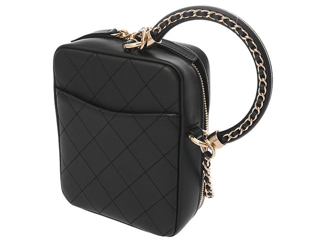 Borsa a Spalla Chanel Matelassé Diana Nero - vista 3