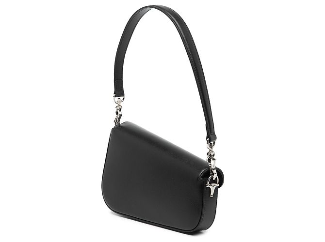 Bolsa de couro marrom assimétrica Gucci Horsebit 1955 mini - vista 2