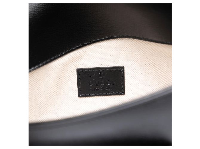 Bolsa de couro marrom assimétrica Gucci Horsebit 1955 mini - vista 5