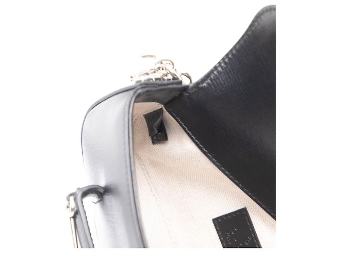 Bolsa de couro marrom assimétrica Gucci Horsebit 1955 mini - vista 6