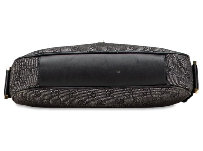 Borsa a spalla Jackie in denim GG nero di Gucci - vista 3