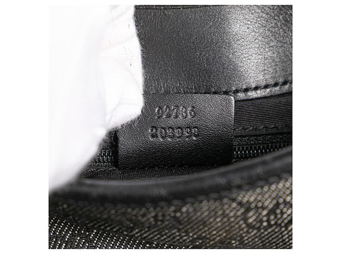 Borsa a spalla Jackie in denim GG nero di Gucci - vista 6