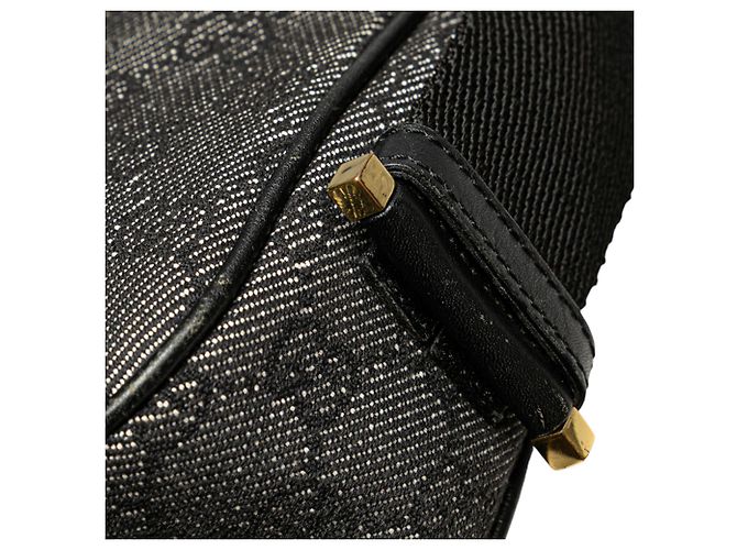 Borsa a spalla Jackie in denim GG nero di Gucci - vista 9