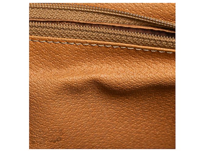 Céline Borsa a tracolla in tela rivestita Macadam marrone di Celine - vista 6