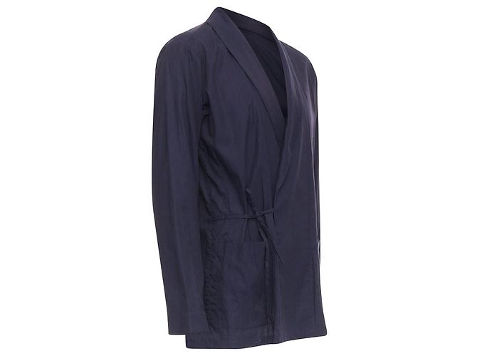 Camisa overshirt kimono de algodón impresa sutil de Dries Van Noten - vista 3